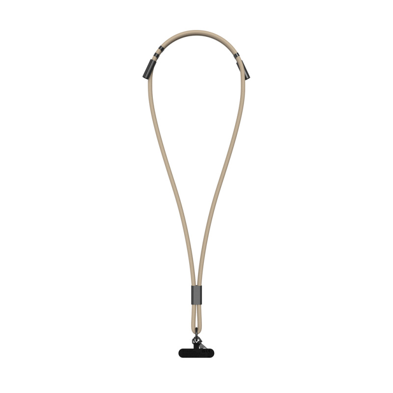 VINGA Baltimore RCS šnúrka na telefón s nabíjacím káblom greige 1