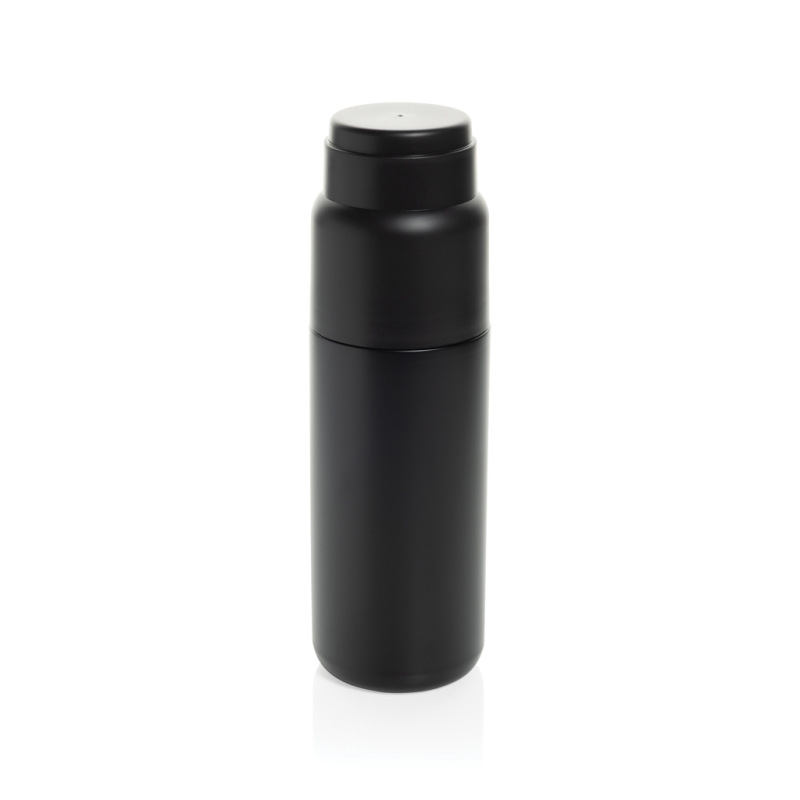 Thermocup RCS termosku z recykl. materiálov s pohárom 500ml čierna