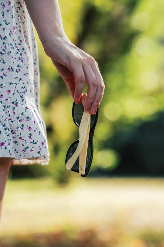 Slnečné okuliare z RCS recykl. plastu a bambusu čierna 7