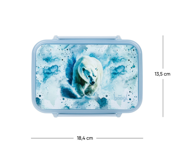 BAAGL Box na desiatu s priehradkami Polar 3