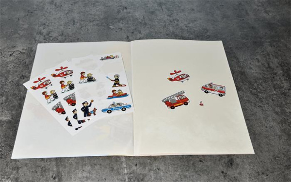 Nálepky, papier, 3 hárky, 76x120 mm, AVERY ZWECKFORM, "Z-Design No.54137", záchranári, pol 3