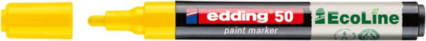 Lakový popisovač, 2-3 mm, EDDING "50", žltý 2