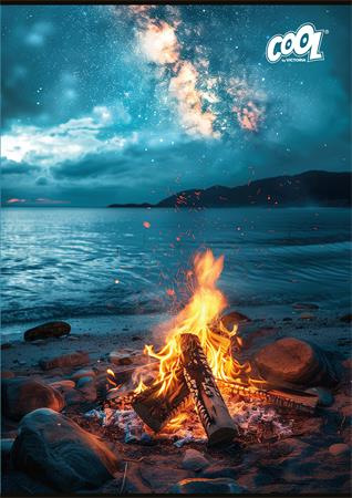 Zošit, A4, linajkový, 80 listov, COOL BY VICTORIA "Polar Night" 1