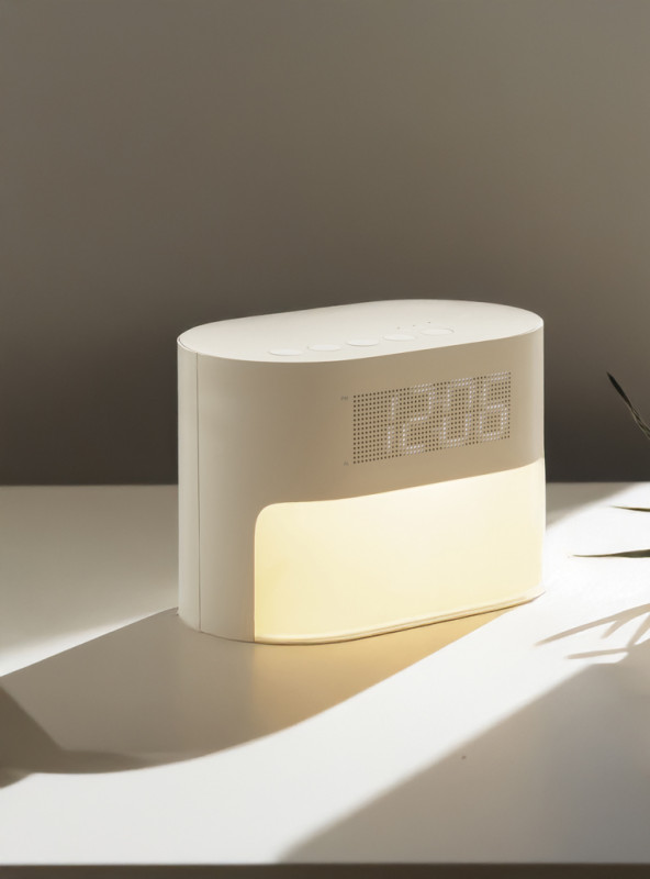 LumaRise RCS budík s bielym šumom z recyklovaného plastu béžová 12