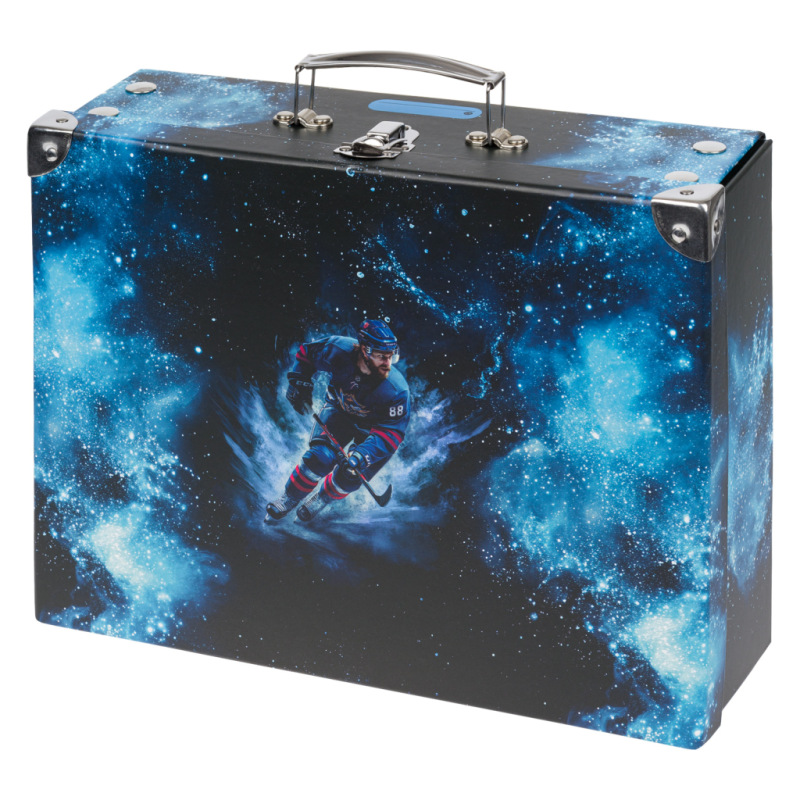 BAAGL Skladací školský kufrík Hokej s kovaním