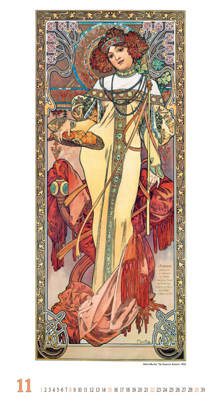 Nástenný kalendár Alfons Mucha 2026 11