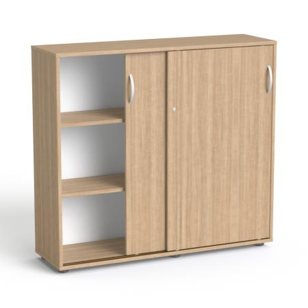 Skriňa, s posuvnými dverami, policová, MAYAH "Freedom SV-13", jaseň 1