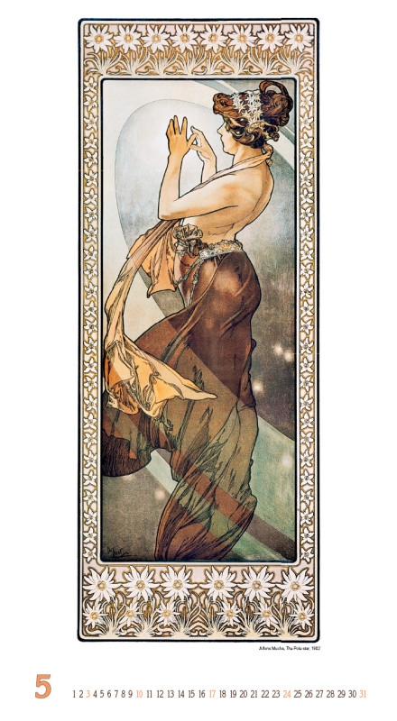 Nástenný kalendár Alfons Mucha 2026 5