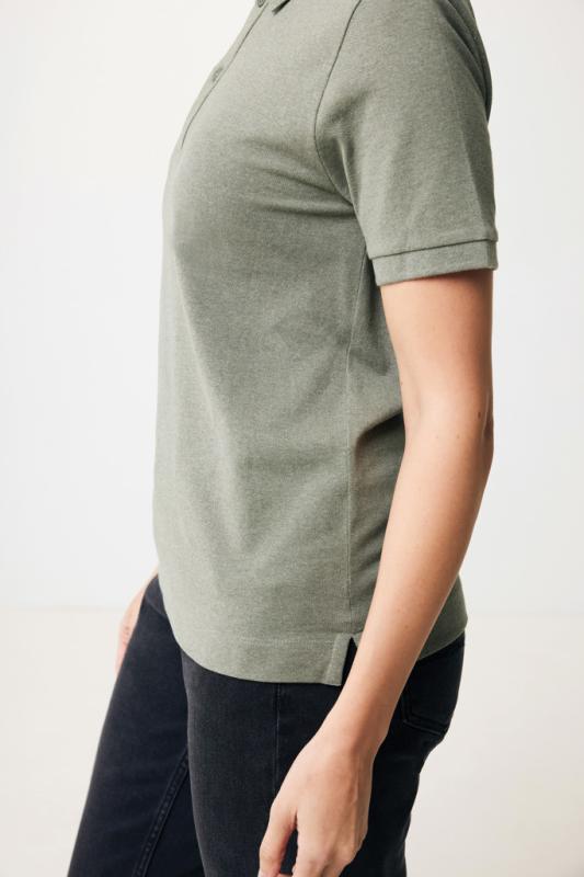 Polo tričko IQONIQ Yosemite z recykl. bavlny heather green XXS 12