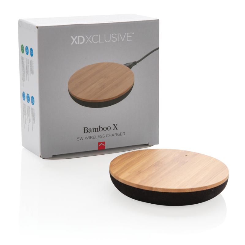 Bezdrôtová nabíjačka Bamboo X 5W hnedá 9