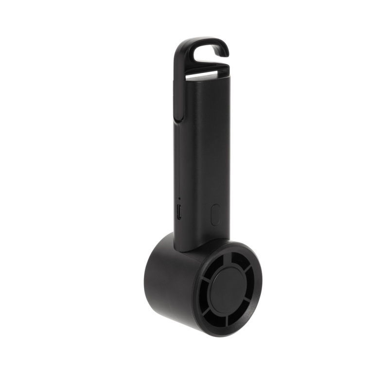 Twist RCS prenosný nabíjateľný ventilátor z rec. plastu čierna 4