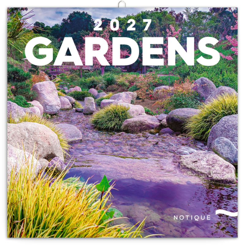NOTIQUE Grid calendar Gardens 2027, 30 x 30 cm