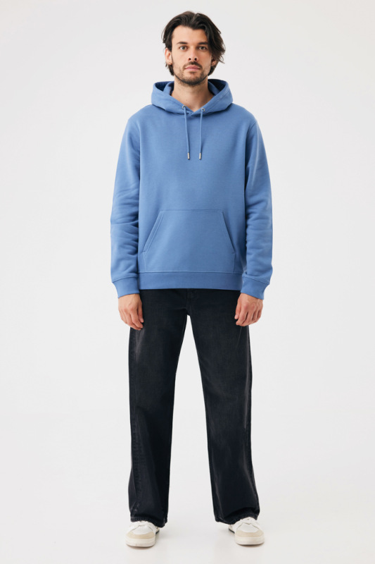 IQONIQ Joshua Unisex mikina s kapucňou z rec. bavlny moon blue XL 12