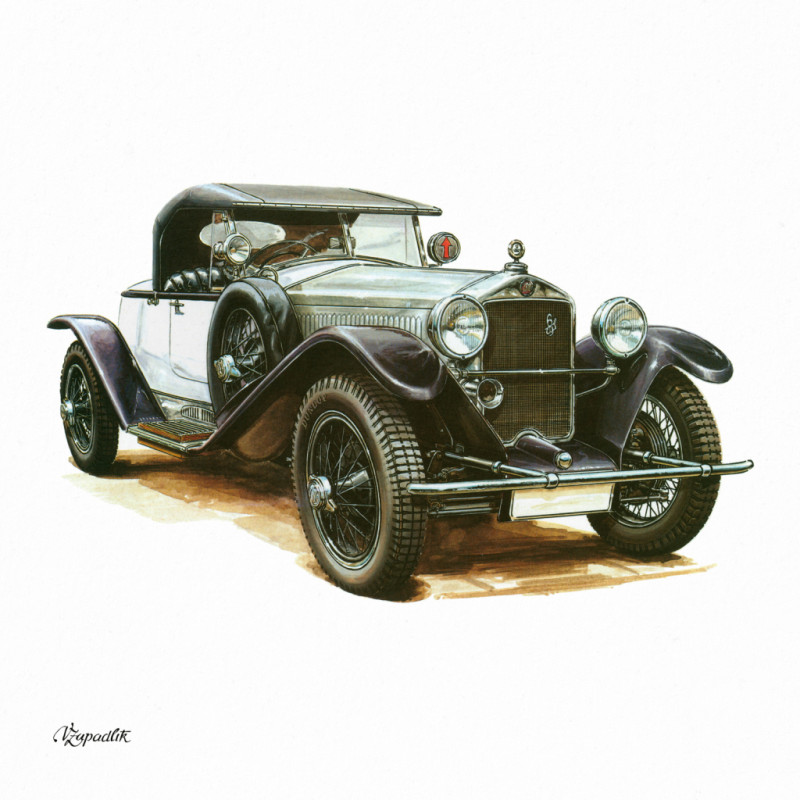 NOTIQUE Poznámkový kalendár Classic Cars – Václav Zapadlík 2026, 30 x 30 cm 9