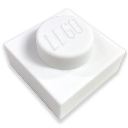 Nočné svetlo, LEGO "Iconic 1x1 plate", biele
