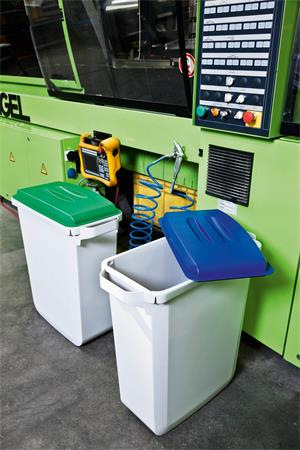 Poklop pre 60 l odpadkový kôš, plast, DURABLE "Durabin®", modrý 4