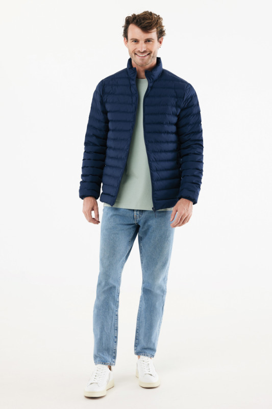 IQONIQ Maiko pánska prešívaná bunda z rec. polyesteru námornícka modrá XL 4