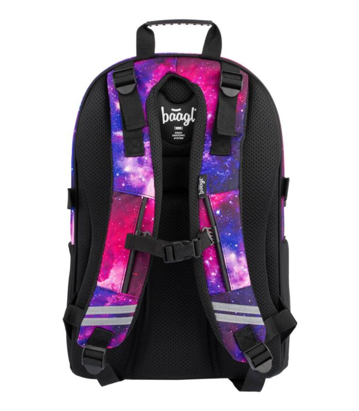 BAAGL SET 5 Skate Galaxy: batoh, penál, sáček, desky, peněženka