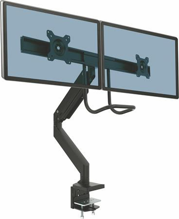 Držiak na monitory pre dva monitory, FELLOWES „Eppa™ Crossbar“, čierny 2