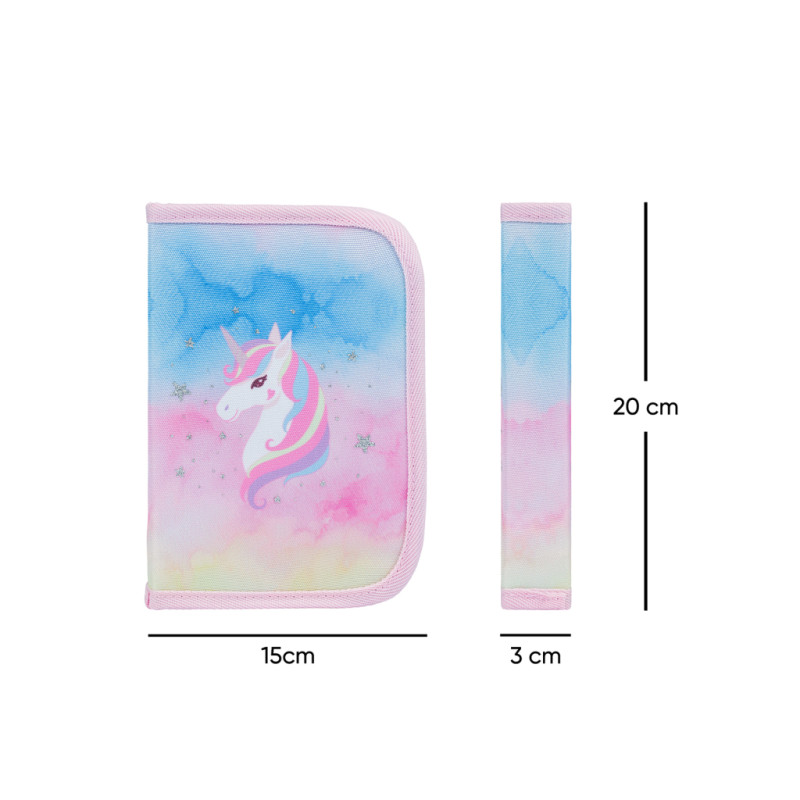 BAAGL SADA 3 Zippy Plus Rainbow Unicorn: aktovka, peračník, vrecko 15