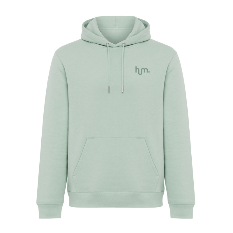 IQONIQ Joshua Unisex mikina s kapucňou z rec. bavlny Iceberg green XL 4