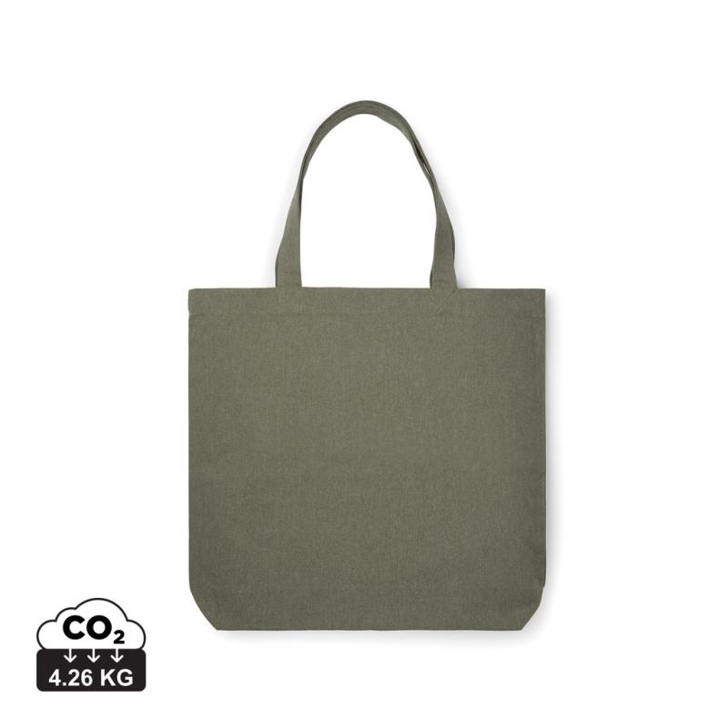 Tote bag VINGA Hilo z recykl. canvas AWARE™ zelená