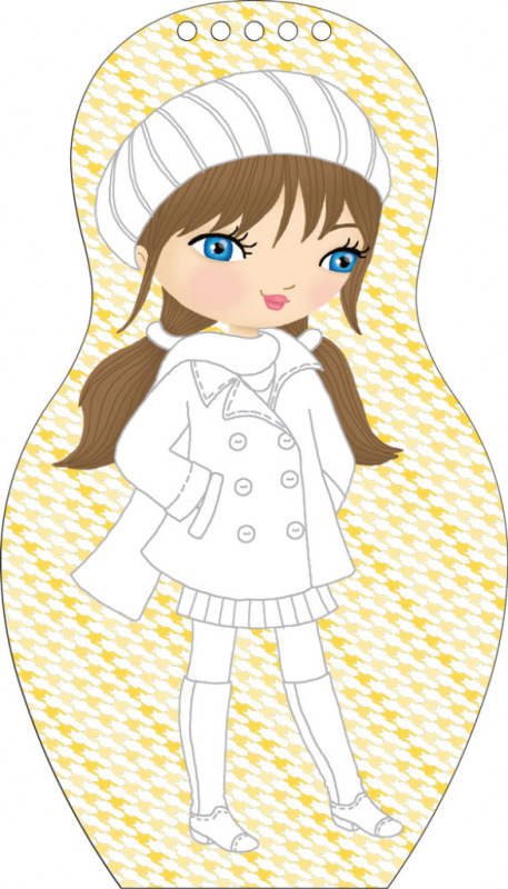 Obliekame francúzske bábiky EMMA – Maľovanky 6