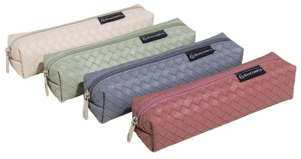 Peračník, na zips, hranatý, EXACOMPTA "Sienna", mix farieb