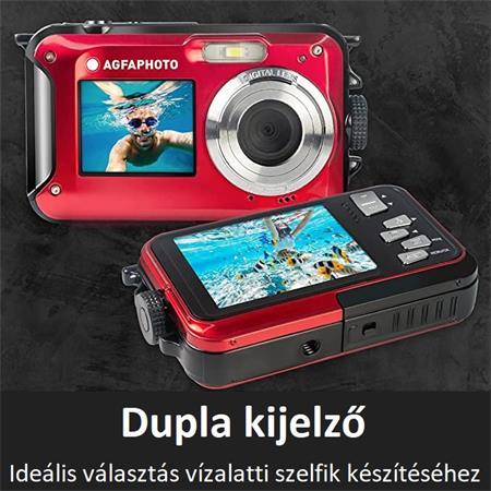 AGFAPHOTO Fotoaparát, kompaktný, digitálny, vodeodolný, AGFA "WP8000", červená