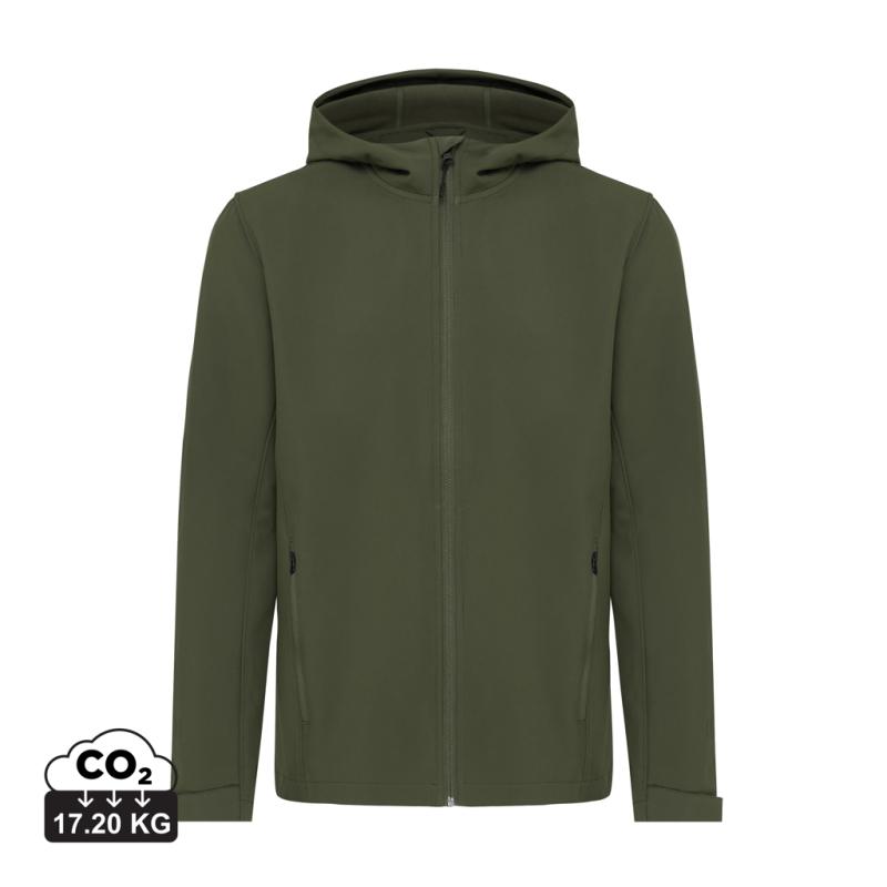 Pánska soft shell bunda Iqoniq Makalu z recykl. polyesteru khaki XXXL