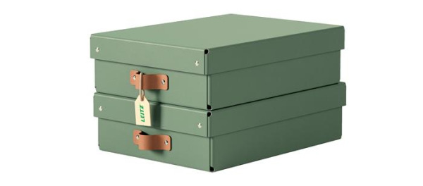 Úložný box, veľkosť M, nízky, LEITZ "Puro", zelený 2