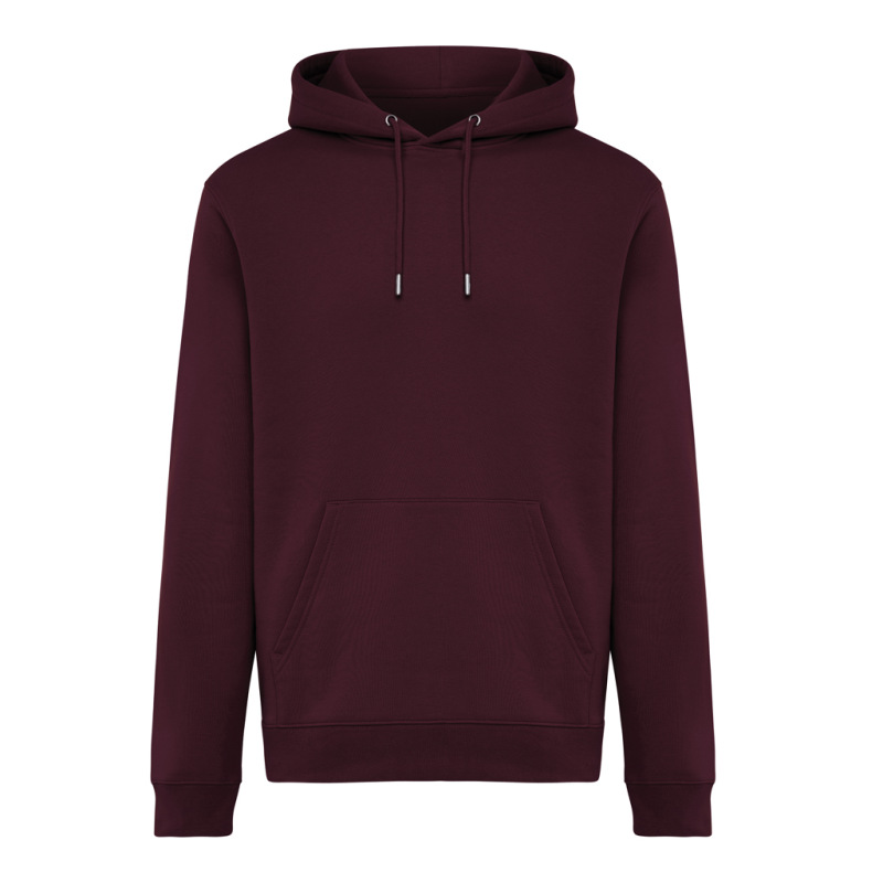 IQONIQ Joshua Unisex mikina s kapucňou z rec. bavlny merlot XS 1
