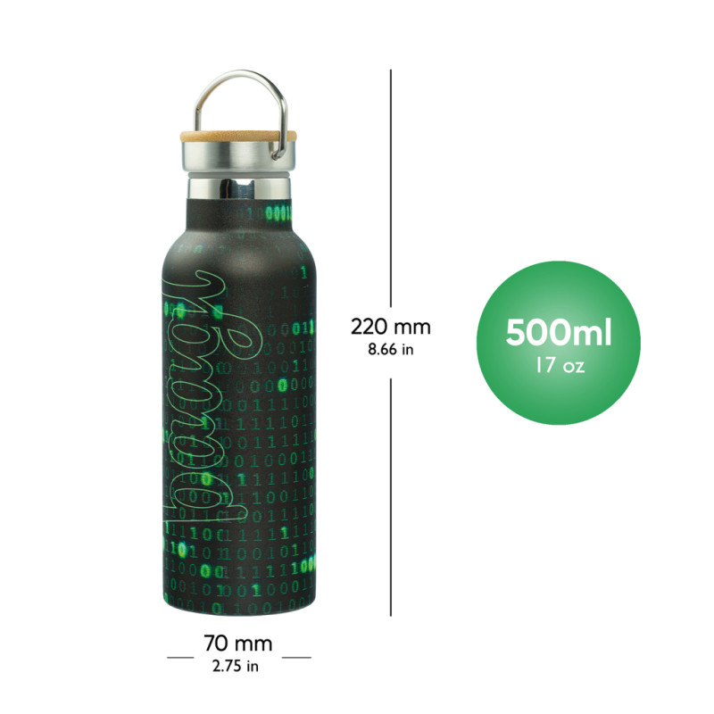 BAAGL Termofľaša s bambusovým viečkom Numbers, 500 ml 3
