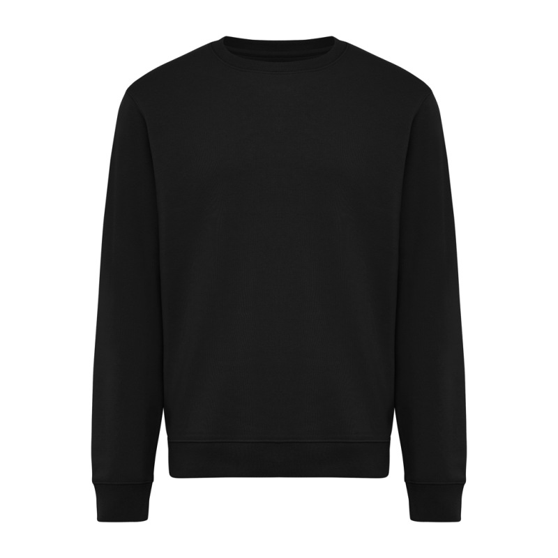 IQONIQ Toria Unisex mikina s okrúhl. výstrihom z rec. bavlny čierna 4XL 1