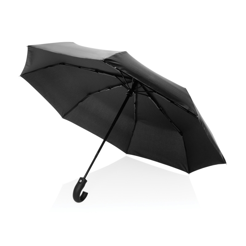 KENTO URBAN 21" AWARE™ 190T RPET dáždnik s auto otv./zatv. čierna 1