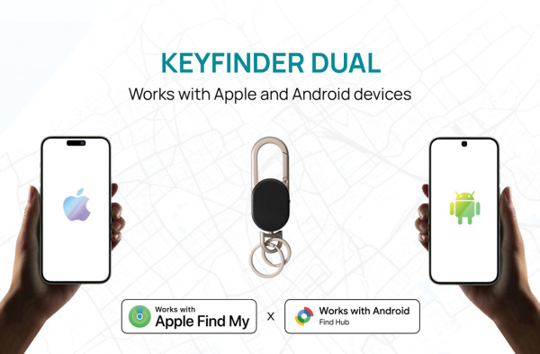Keyfinder Dual kľúčenka s globálnym vyhľadávaním čierna 3