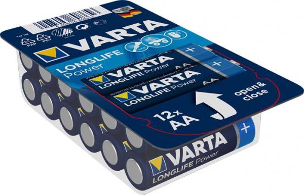 Batéria, AA tužková, 12 ks, VARTA "Longlife Power"