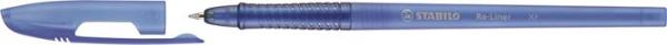 Guľôčkové pero, 0,35 mm, s vrchnákom, STABILO "Re-Liner", modré
