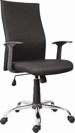 . Kancelárska stolička, čalúnená, chrómový podstavec, "TEXAS", čierna