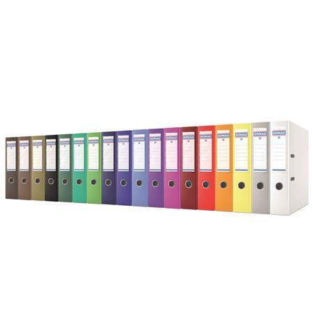 Pákový šanón, 75 mm, A4, PP/kartón,  DONAU "Rainbow", svetlozelený
