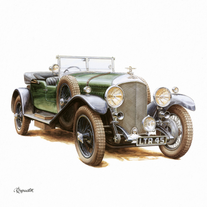 NOTIQUE Poznámkový kalendár Classic Cars – Václav Zapadlík 2026, 30 x 30 cm 5