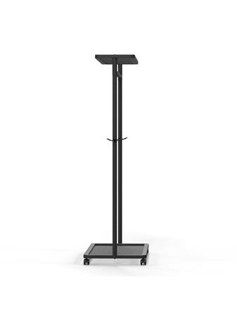 Vesiakový stojan, pojazdný, kovová konštrukcia, ALBA "Noko", čierna 2