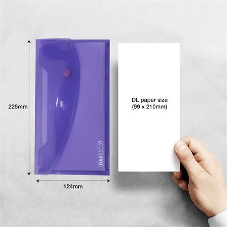 Obal na patent, DL, RAPESCO "Eco", mix priehľadných farieb 3