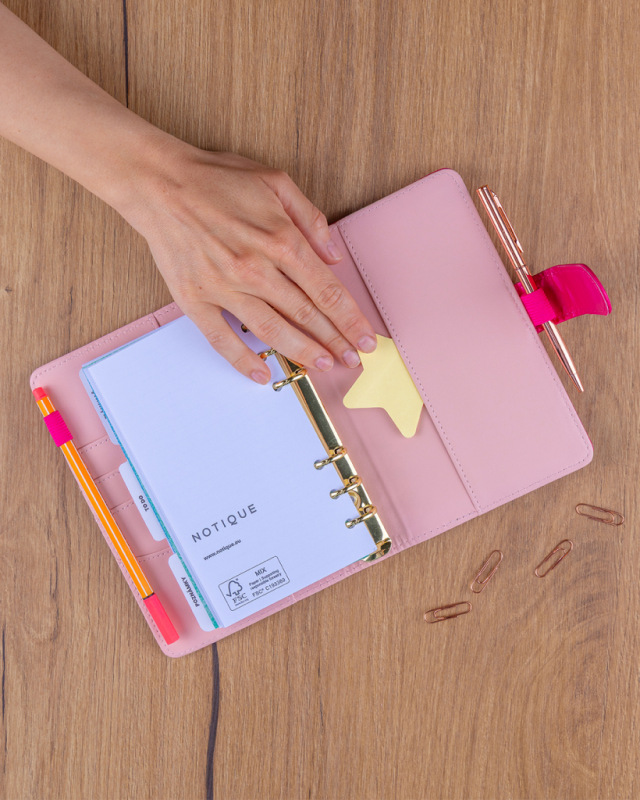 NOTIQUE Refill – Weekly Ring Bound Planner 2027, fuchsia, 12,5 x 19 cm 9