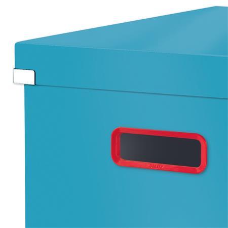 Škatuľa, veľkosť L, LEITZ "Cosy Click&Store", pokojná modrá