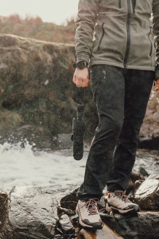 Nordic Drift Trail 23" AWARE™ RPET dáždnik Auto open Close čierna 9