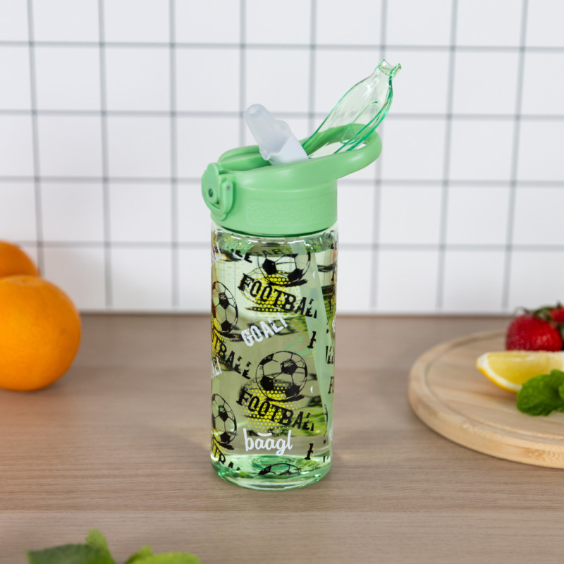 BAAGL Tritanová fľaša na nápoje so slamkou Futbal, 500 ml 5
