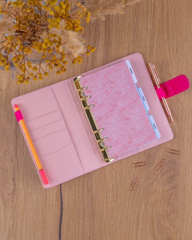 NOTIQUE Refill – Weekly Ring Bound Planner 2027, fuchsia, 12,5 x 19 cm 3