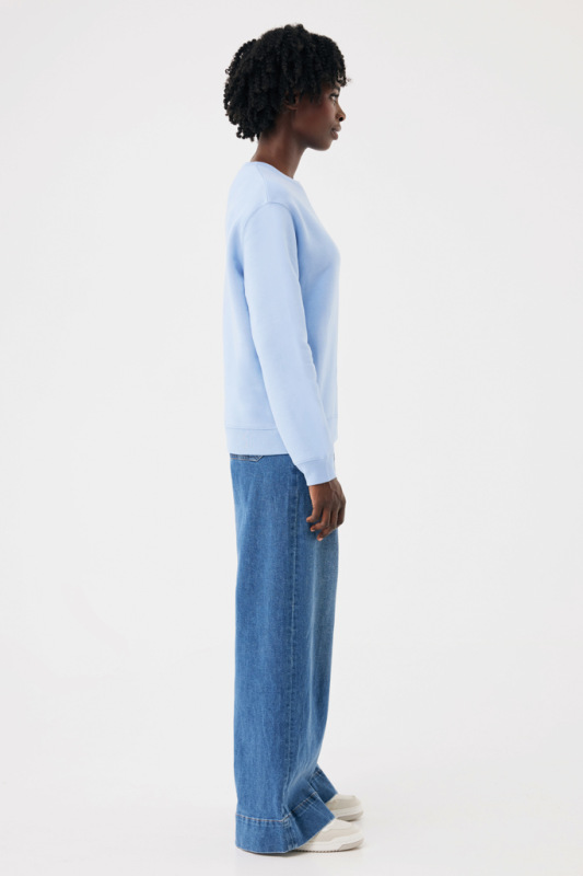 IQONIQ Toria Unisex mikina s okrúhl. výstrihom z rec. bavlny sky blue XL 7