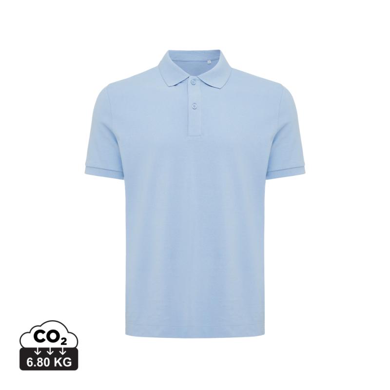 Polo tričko Iqoniq Yosemite z recykl. bavlny sky blue XXL